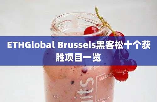 ETHGlobal Brussels黑客松十个获胜项目一览