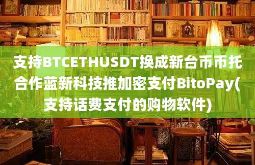 支持BTCETHUSDT换成新台币币托合作蓝新科技推加密支付BitoPay(支持话费支付的购物软件)