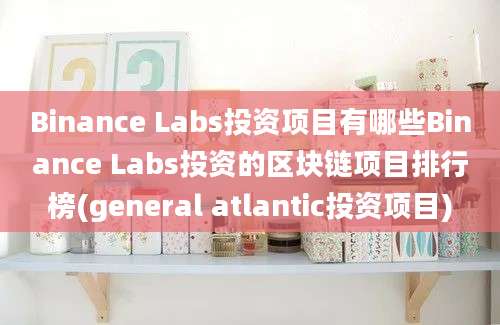 Binance Labs投资项目有哪些Binance Labs投资的区块链项目排行榜(general atlantic投资项目)