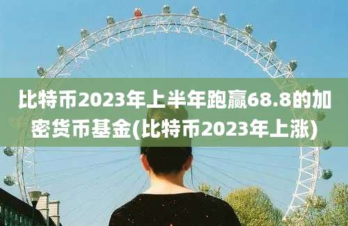 比特币2023年上半年跑赢68.8的加密货币基金(比特币2023年上涨)