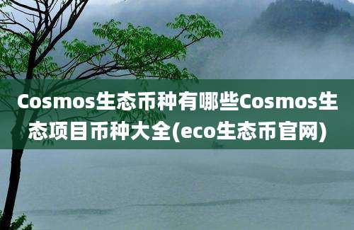 Cosmos生态币种有哪些Cosmos生态项目币种大全(eco生态币官网)