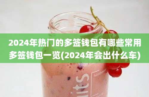 2024年热门的多签钱包有哪些常用多签钱包一览(2024年会出什么车)