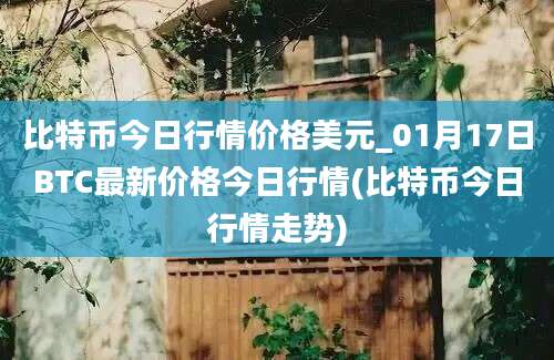 比特币今日行情价格美元_01月17日BTC最新价格今日行情(比特币今日行情走势)