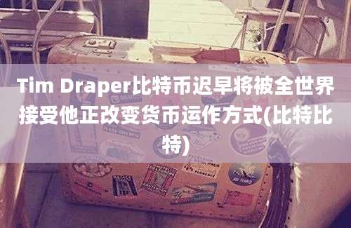 Tim Draper比特币迟早将被全世界接受他正改变货币运作方式(比特比特)