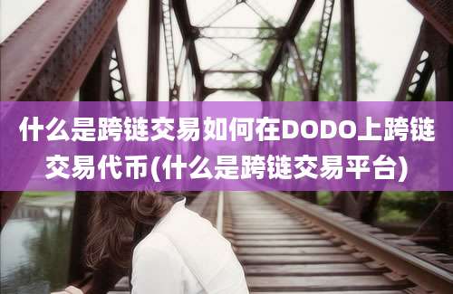 什么是跨链交易如何在DODO上跨链交易代币(什么是跨链交易平台)