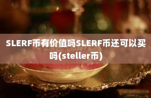 SLERF币有价值吗SLERF币还可以买吗(steller币)