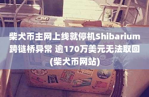 柴犬币主网上线就停机Shibarium跨链桥异常 逾170万美元无法取回(柴犬币网站)