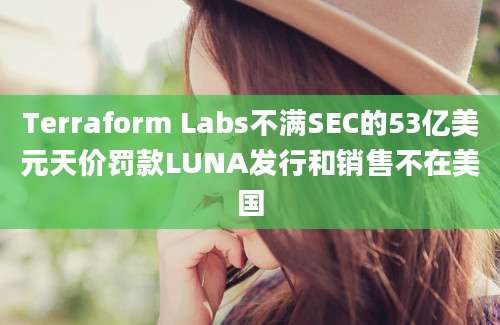 Terraform Labs不满SEC的53亿美元天价罚款LUNA发行和销售不在美国