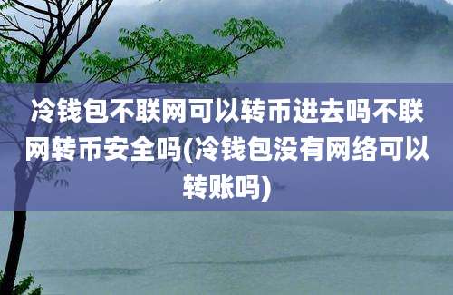 冷钱包不联网可以转币进去吗不联网转币安全吗(冷钱包没有网络可以转账吗)