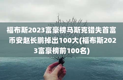 福布斯2023富豪榜马斯克错失首富 币安赵长鹏掉出100大(福布斯2023富豪榜前100名)