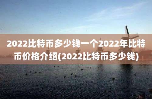 2022比特币多少钱一个2022年比特币价格介绍(2022比特币多少钱)