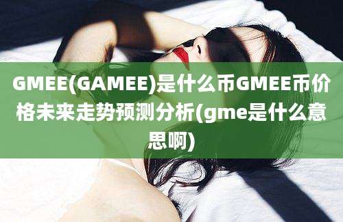 GMEE(GAMEE)是什么币GMEE币价格未来走势预测分析(gme是什么意思啊)