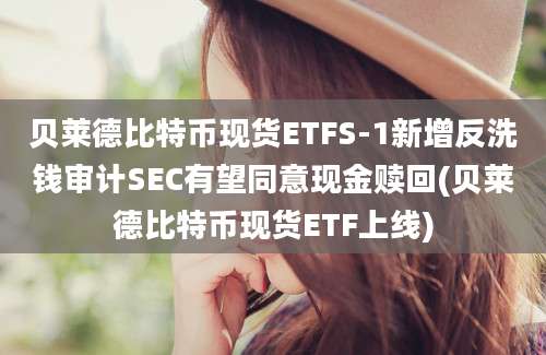 贝莱德比特币现货ETFS-1新增反洗钱审计SEC有望同意现金赎回(贝莱德比特币现货ETF上线)