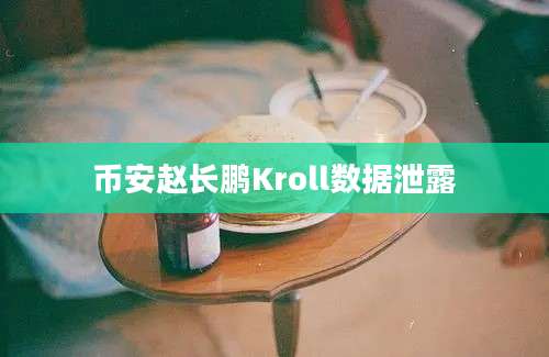 币安赵长鹏Kroll数据泄露