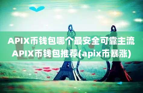 APIX币钱包哪个最安全可靠主流APIX币钱包推荐(apix币暴涨)