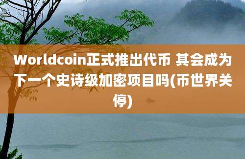 Worldcoin正式推出代币 其会成为下一个史诗级加密项目吗(币世界关停)