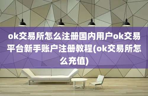 ok交易所怎么注册国内用户ok交易平台新手账户注册教程(ok交易所怎么充值)