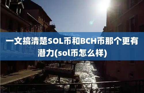 一文搞清楚SOL币和BCH币那个更有潜力(sol币怎么样)