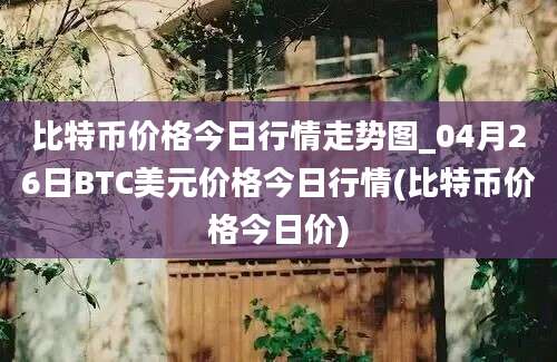 比特币价格今日行情走势图_04月26日BTC美元价格今日行情(比特币价格今日价)