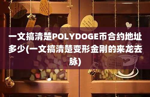 一文搞清楚POLYDOGE币合约地址多少(一文搞清楚变形金刚的来龙去脉)