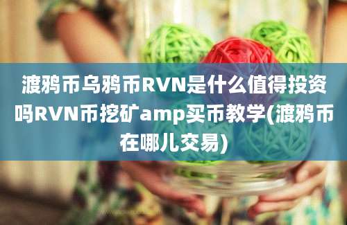 渡鸦币乌鸦币RVN是什么值得投资吗RVN币挖矿amp买币教学(渡鸦币在哪儿交易)