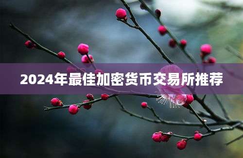 2024年最佳加密货币交易所推荐