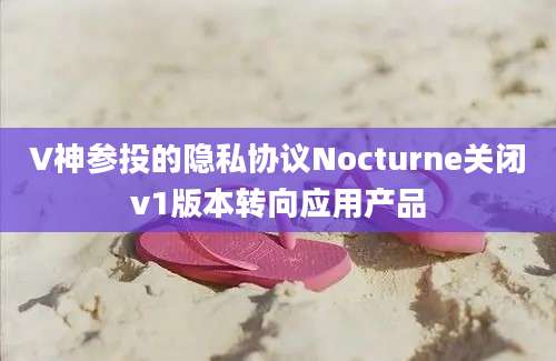 V神参投的隐私协议Nocturne关闭v1版本转向应用产品