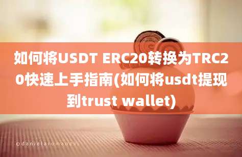 如何将USDT ERC20转换为TRC20快速上手指南(如何将usdt提现到trust wallet)