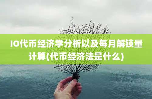 IO代币经济学分析以及每月解锁量计算(代币经济法是什么)