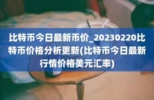 比特币今日最新币价_20230220比特币价格分析更新(比特币今日最新行情价格美元汇率)