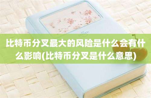 比特币分叉最大的风险是什么会有什么影响(比特币分叉是什么意思)