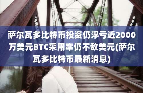 萨尔瓦多比特币投资仍浮亏近2000万美元BTC采用率仍不敌美元(萨尔瓦多比特币最新消息)