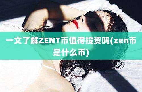 一文了解ZENT币值得投资吗(zen币是什么币)