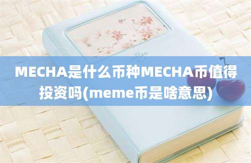 MECHA是什么币种MECHA币值得投资吗(meme币是啥意思)