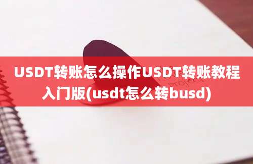 USDT转账怎么操作USDT转账教程入门版(usdt怎么转busd)