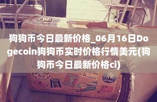 狗狗币今日最新价格_06月16日Dogecoin狗狗币实时价格行情美元(狗狗币今日最新价格ci)