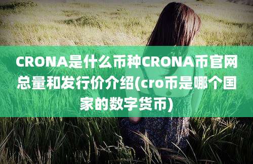 CRONA是什么币种CRONA币官网总量和发行价介绍(cro币是哪个国家的数字货币)