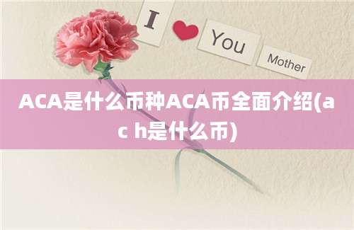 ACA是什么币种ACA币全面介绍(ac h是什么币)