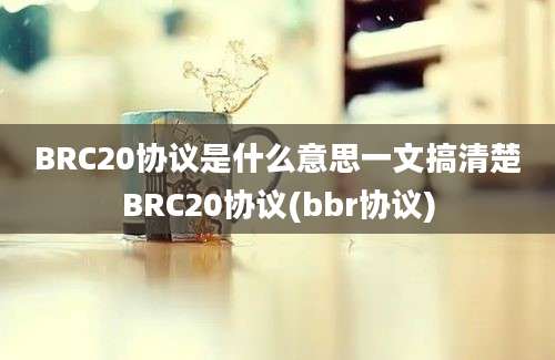 BRC20协议是什么意思一文搞清楚BRC20协议(bbr协议)