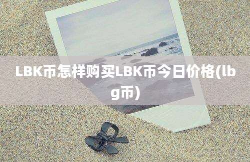 LBK币怎样购买LBK币今日价格(lbg币)