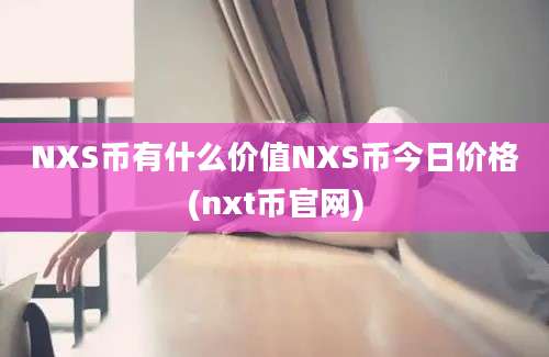 NXS币有什么价值NXS币今日价格(nxt币官网)