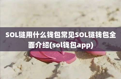 SOL链用什么钱包常见SOL链钱包全面介绍(sol钱包app)