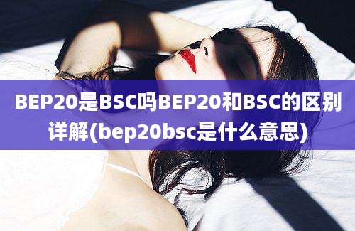 BEP20是BSC吗BEP20和BSC的区别详解(bep20bsc是什么意思)