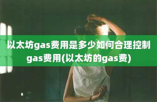 以太坊gas费用是多少如何合理控制gas费用(以太坊的gas费)