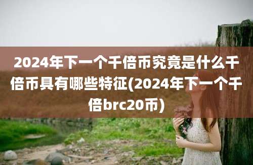 2024年下一个千倍币究竟是什么千倍币具有哪些特征(2024年下一个千倍brc20币)