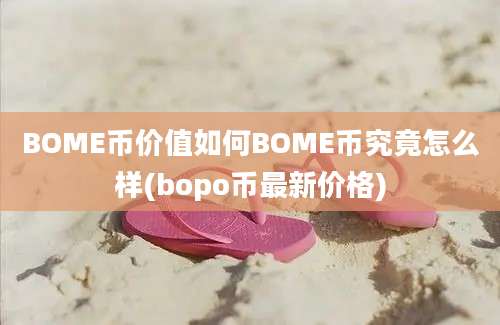 BOME币价值如何BOME币究竟怎么样(bopo币最新价格)