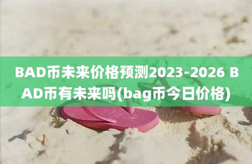 BAD币未来价格预测2023-2026 BAD币有未来吗(bag币今日价格)