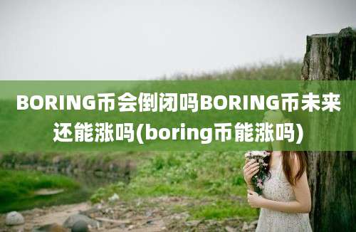 BORING币会倒闭吗BORING币未来还能涨吗(boring币能涨吗)