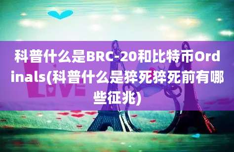 科普什么是BRC-20和比特币Ordinals(科普什么是猝死猝死前有哪些征兆)