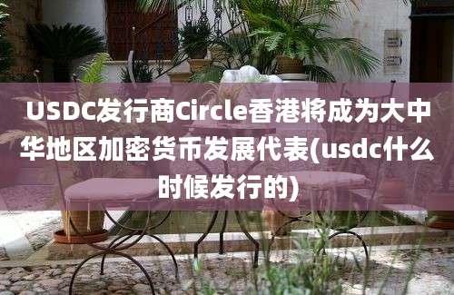 USDC发行商Circle香港将成为大中华地区加密货币发展代表(usdc什么时候发行的)